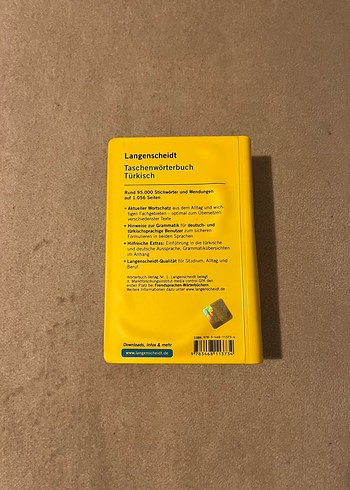 Langenscheidt Türkçe-Almanca Cep Sözlüğü - Görsel 3