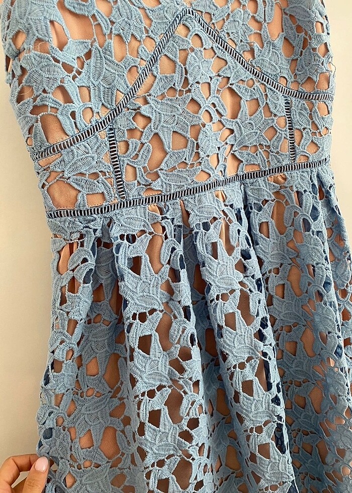 Self Portrait Mavi Elbise - Görsel 2