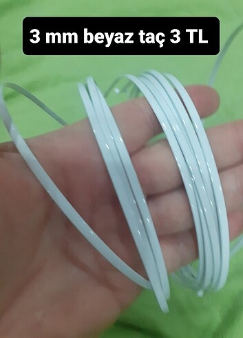 3 mm beyaz taç