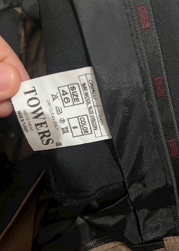 46 Beden kahverengi Renk Kahverengi Erkek Pantolon
