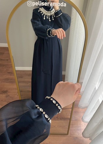 diğer Beden Etrucci marka taşlı abaya