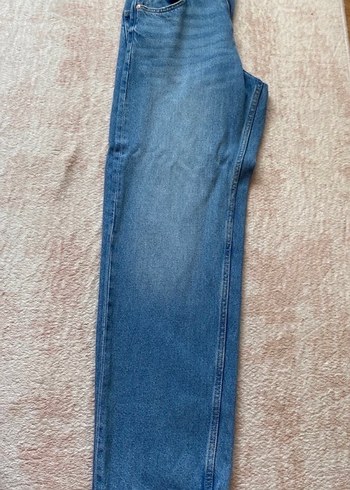 Bershka Düğmeli Mavi Kadın Jean - Görsel 5