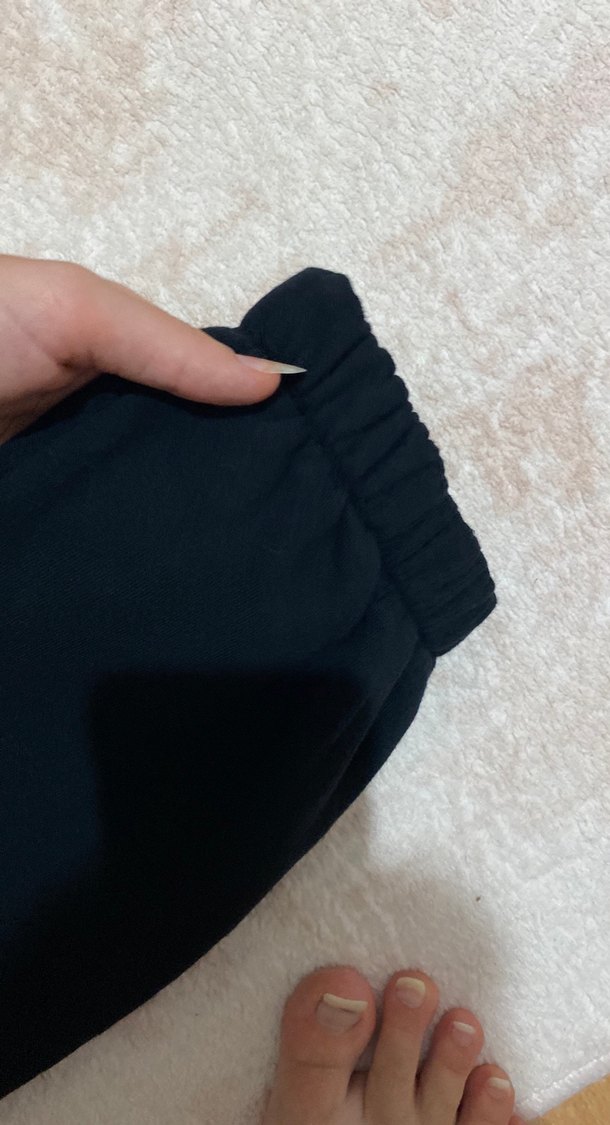 Siyah Kadın Rahat Kesim Eşofman Altı - Görsel 4