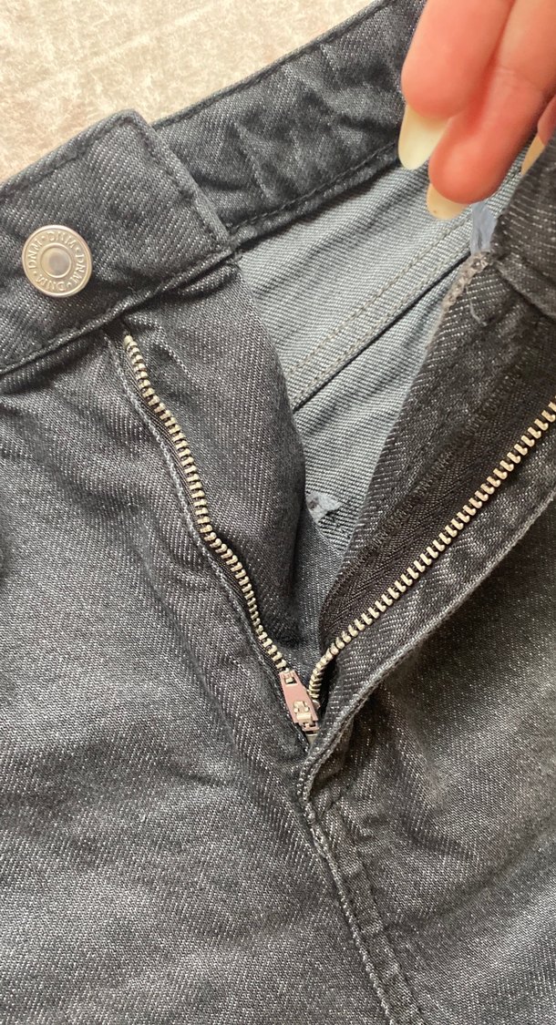 Trendyol Gri Kadın Denim Pantolon - Görsel 4