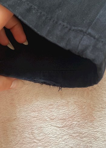 Düğmeli Siyah Rahat Kesim Kadın Kot Pantolon - Görsel 6