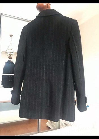 38 Beden siyah Renk Kaşe kaban