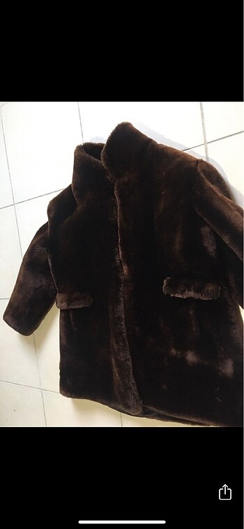 m Beden kahverengi Renk Vintage Unisex peluş palto mont parka kaban