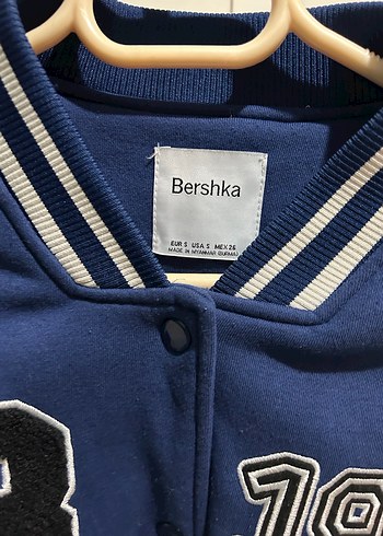 Bershka Mavi Düğmeli Kadın Ceket - Görsel 3