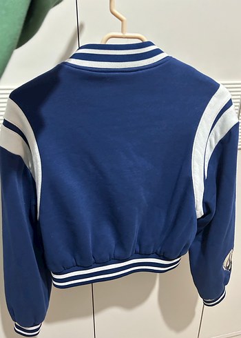 Bershka Mavi Düğmeli Kadın Ceket - Görsel 2