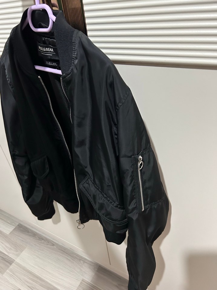 Siyah Bomber Ceket - Görsel 3