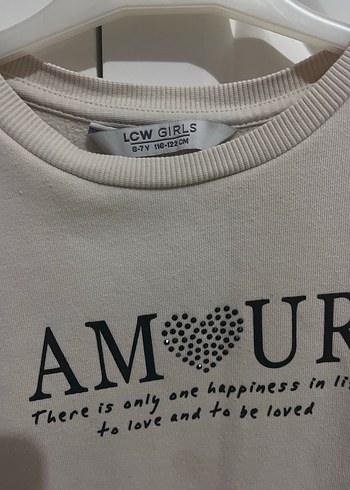 Kız Çocuk krem Pamuklu Uzun Kollu elbise - Görsel 3