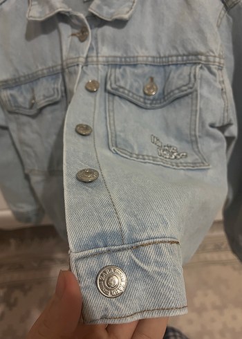 Kız Çocuk Mavi Denim Ceket Zara - Görsel 3
