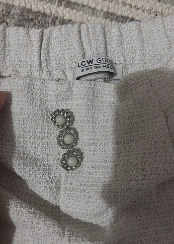 Düğmeli Gri Keten Mini Şort - Görsel 4