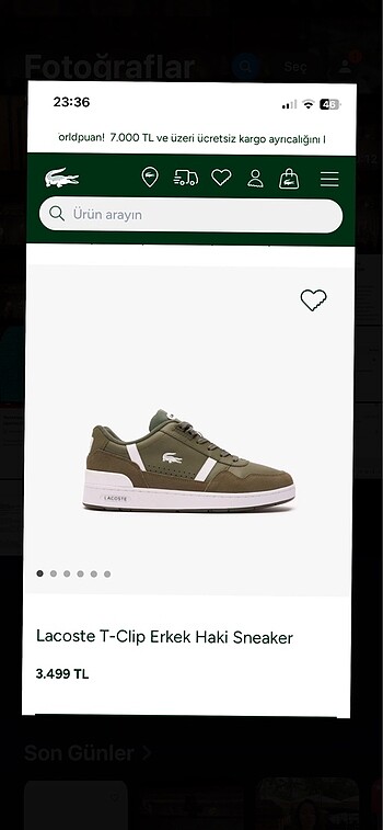 Etiketli Orjinal LACOSTE ayakkabı