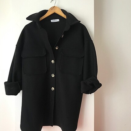 Siyah oversize ceket