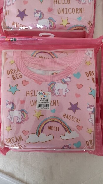 8 Yaş Beden Kiz cocuk pijama takimi