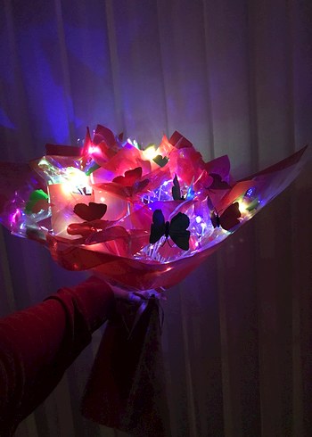 Yılbaşı renkli kelebek Buketi - Görsel 2