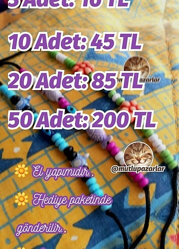 Diğer Renkli Bileklikler 3 Adet 15 TL