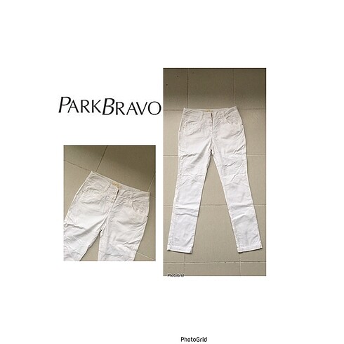 Park bravo beyaz rahat pantolon
