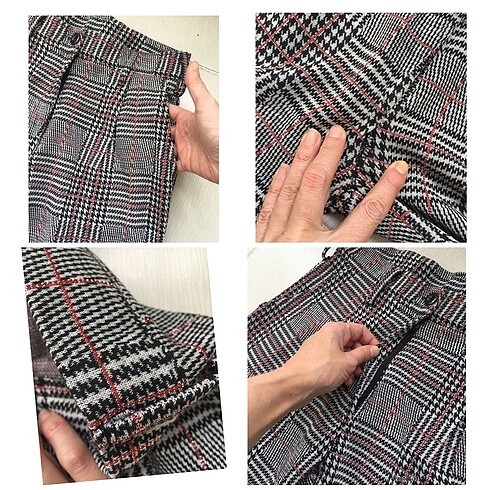 Ekoseli tarz pantolon - Görsel 6