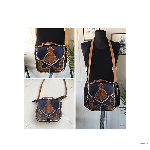 Hakiki deri hand made kutu çanta