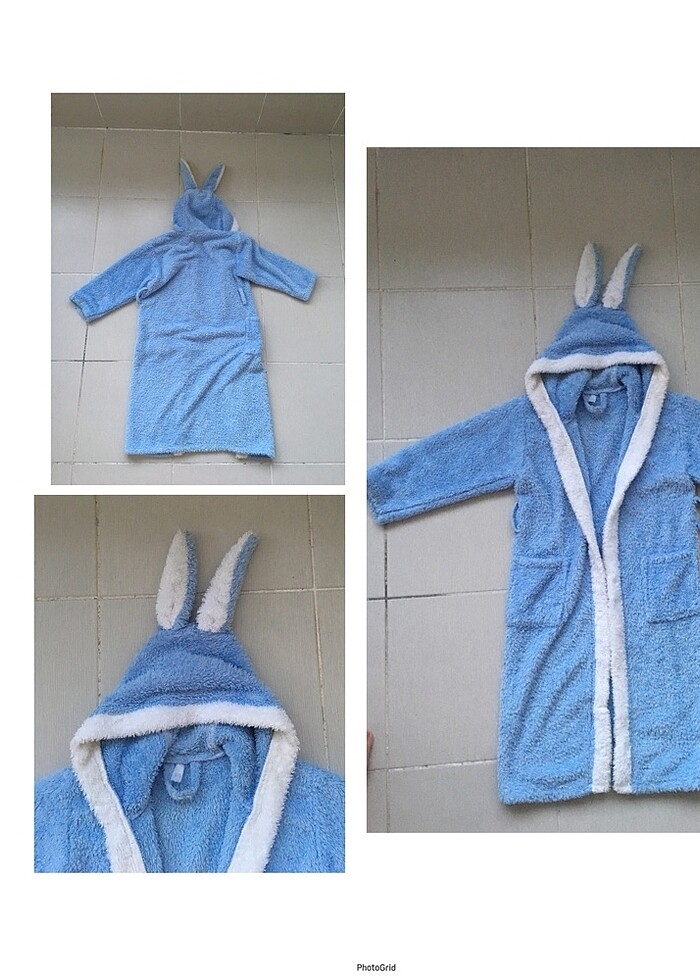 Tavşan kulaklı bornoz - Görsel 4