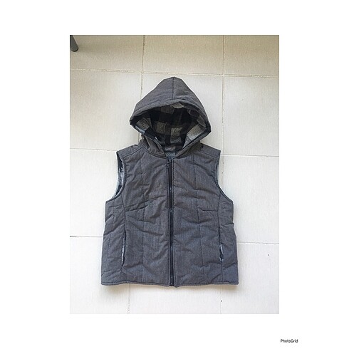 Gri şişme yelek - Görsel 2