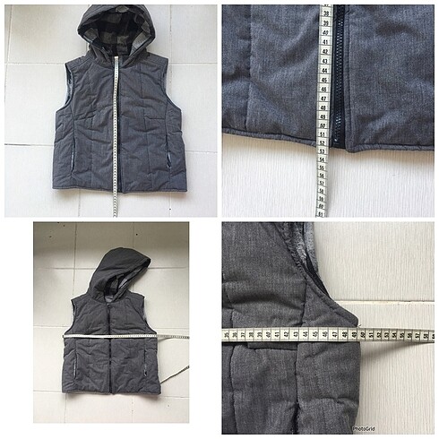 Gri şişme yelek - Görsel 5