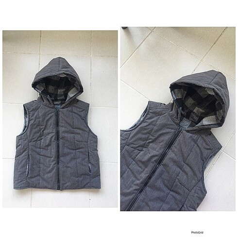 Gri şişme yelek - Görsel 7