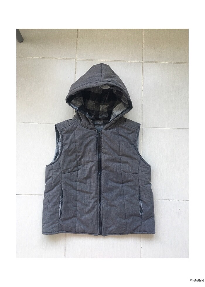 Gri şişme yelek - Görsel 2