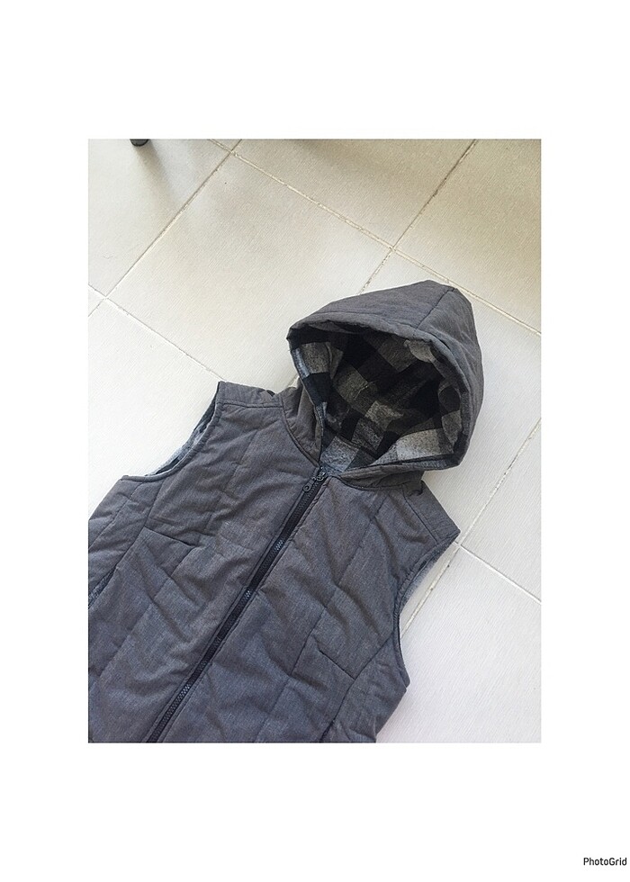 Gri şişme yelek - Görsel 4