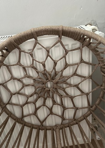 Bej Örgü Sepet ve Yastık - Görsel 4