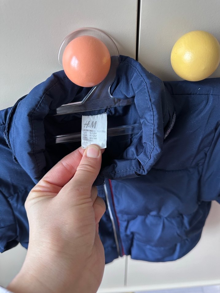 H&M Fermuarlı Lacivert Erkek Çocuk Mont - Görsel 2