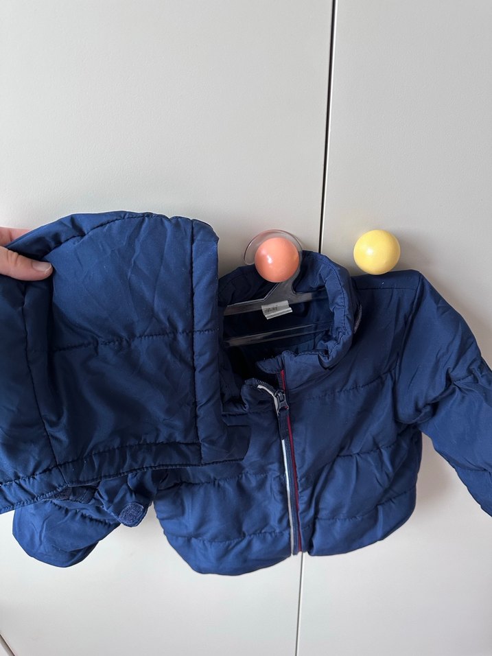 H&M Fermuarlı Lacivert Erkek Çocuk Mont - Görsel 3