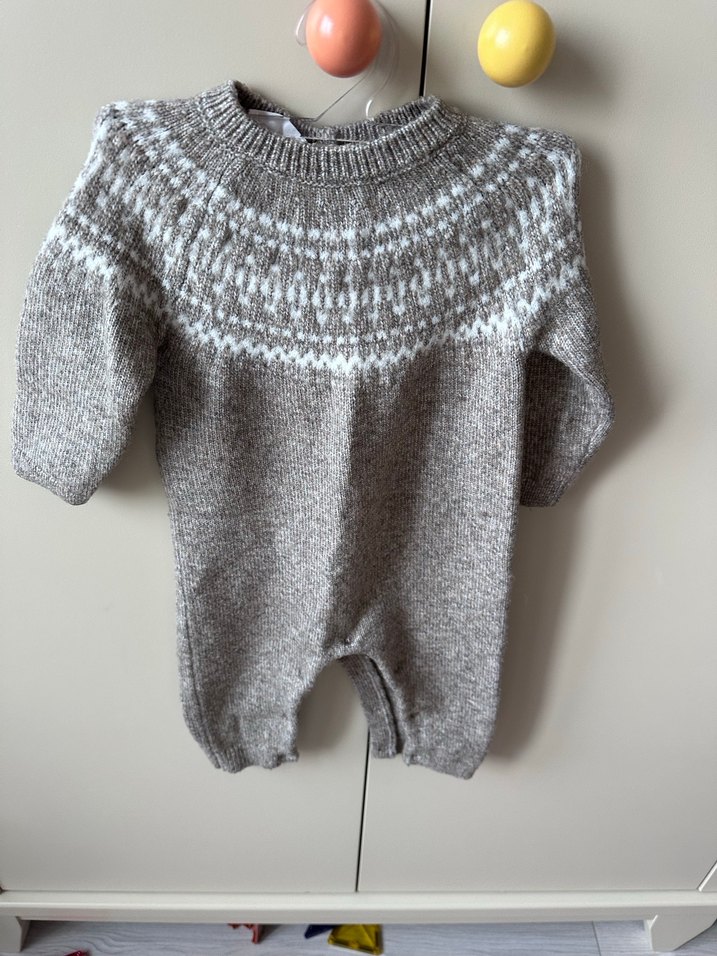 Mango Açık kahve Örgü Bebek Tulum, Uzun Kollu - Görsel 2