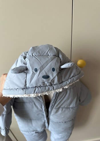 Gri mavi Bebek Polar Tulumu - Görsel 2