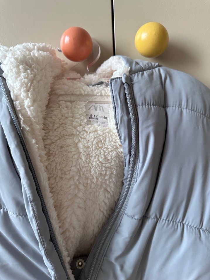 Gri mavi Bebek Polar Tulumu - Görsel 3