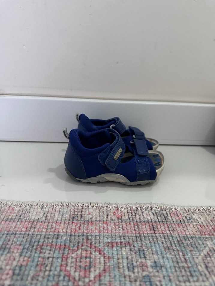 Camper Mavi Çocuk Cırtcırtlı Sandalet - Görsel 3