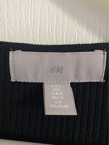 H&M H&M siyah örgü üst