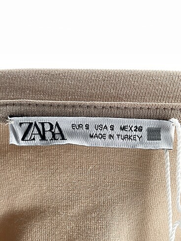 s Beden kahverengi Renk Zara Bluz %70 İndirimli.