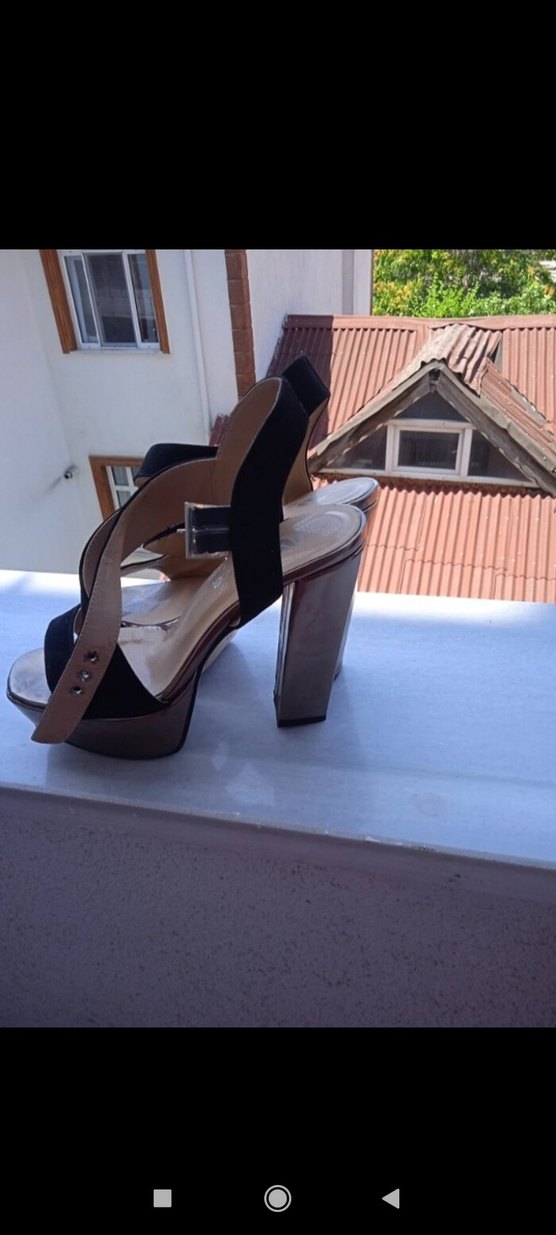 Kadın Siyah Platform Topuklu Ayakkabı - Görsel 3