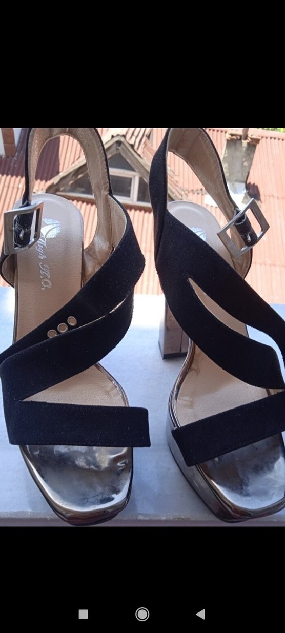 Kadın Siyah Platform Topuklu Ayakkabı - Görsel 5