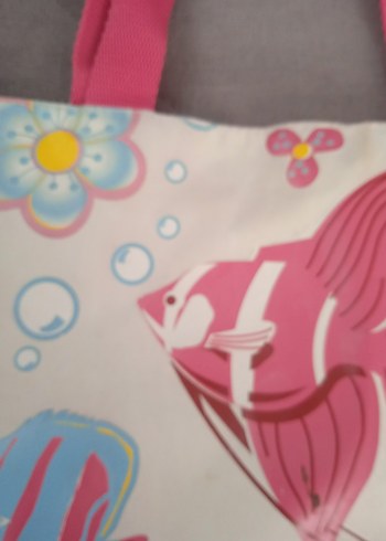 Renkli Baskılı Kadın Plaj Çantası - Görsel 2