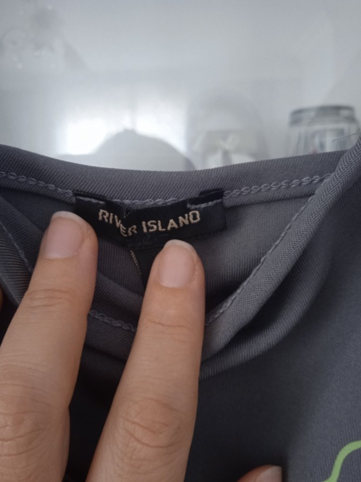 Gri Baskılı İnce Askılı Atlet - Görsel 2