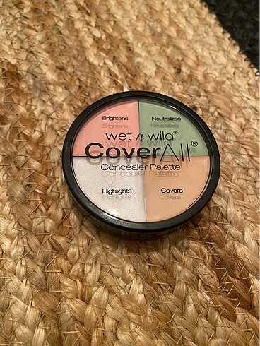 Wet n wild concealer palet. 1 kez kullanıldı