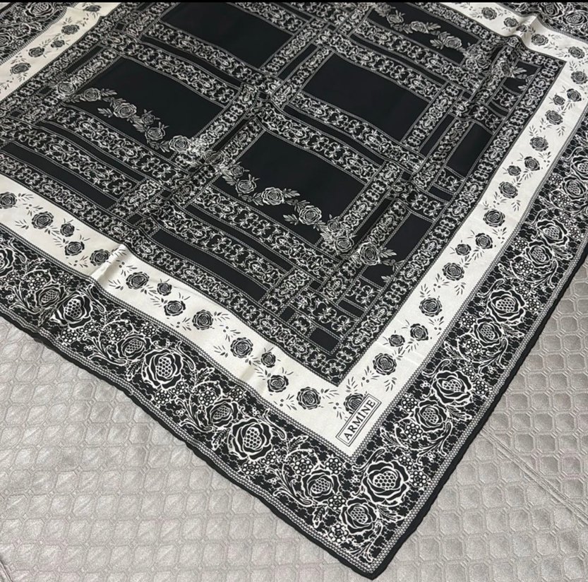 %100 ipek eşarp Armine - Görsel 3