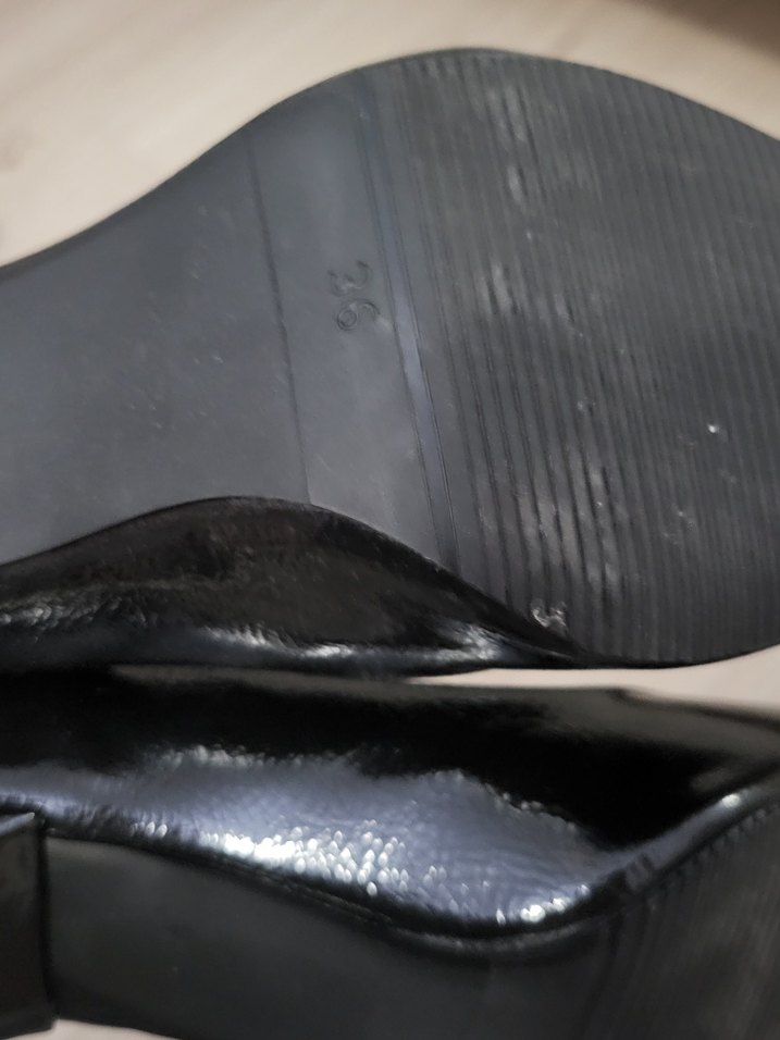 Siyah Tokalı Stiletto Topuklu Kadın Ayakkabı - Görsel 4