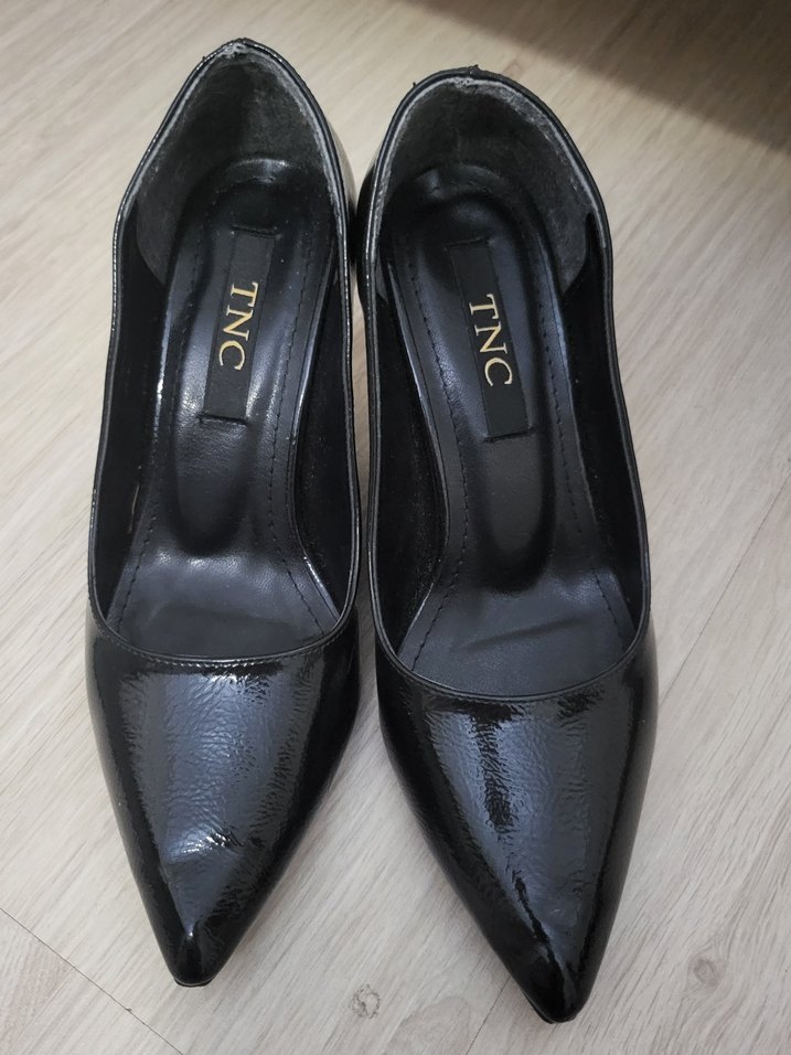 Siyah Tokalı Stiletto Topuklu Kadın Ayakkabı - Görsel 3