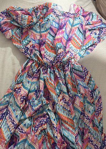 Renkli elbise - Görsel 4