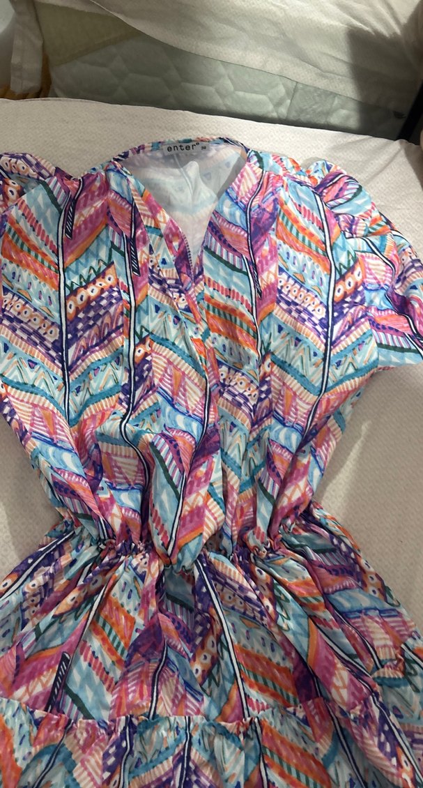 Renkli elbise - Görsel 2